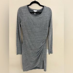 LEITH long sleeve dress in heather grey - size Large